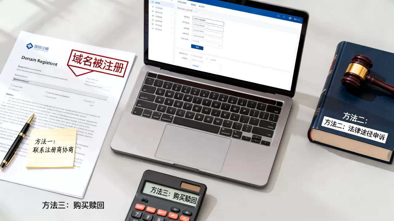 域名被注册了怎么办？教你3种方法快速解决！，域名被别人注册了怎么找回