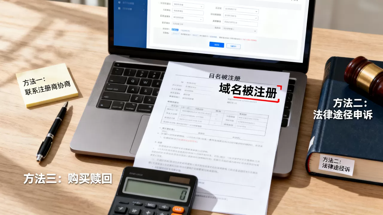 域名被注册了怎么办？教你3种方法快速解决！，域名被别人注册了怎么找回