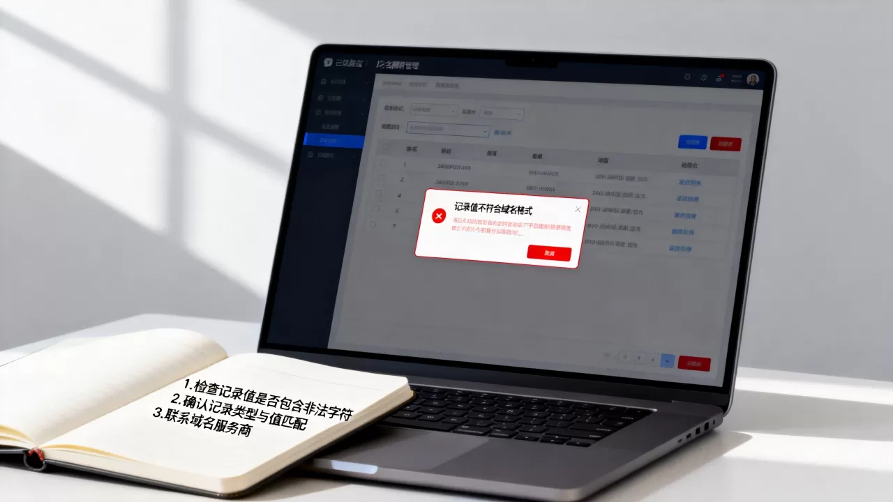 记录值不符合域名格式该怎么解决?域名解析记录格式错误怎么办 记录值不符合域名格式该怎么解决?域名解析记录格式错误怎么办