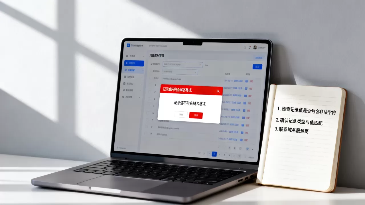 记录值不符合域名格式该怎么解决?域名解析记录格式错误怎么办 记录值不符合域名格式该怎么解决?域名解析记录格式错误怎么办