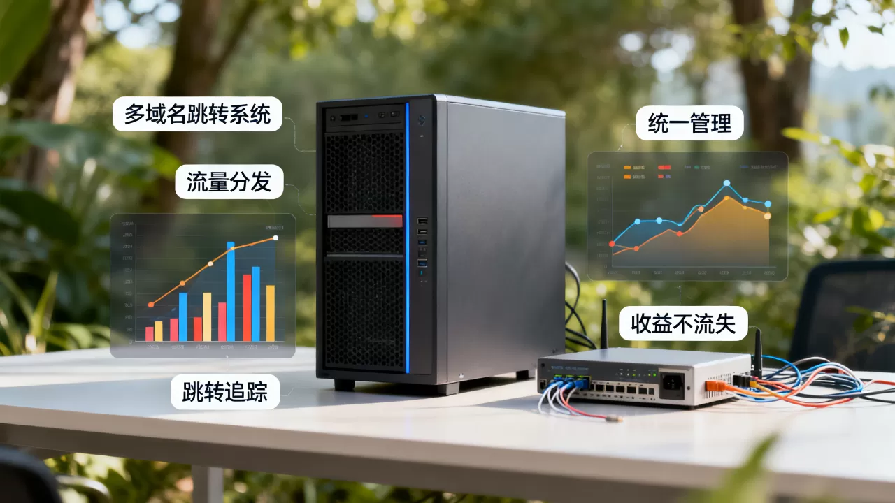多域名跳转系统如何实现统一管理与流量分发?跳转追踪怎么做,收益不流失 多域名跳转系统如何实现统一管理与流量分发?跳转追踪怎么做,收益不流失