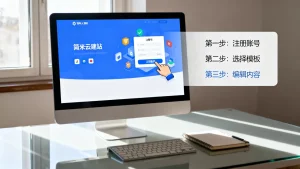 有域名简米云建站，新手操作步骤复杂吗？简米云建站教程