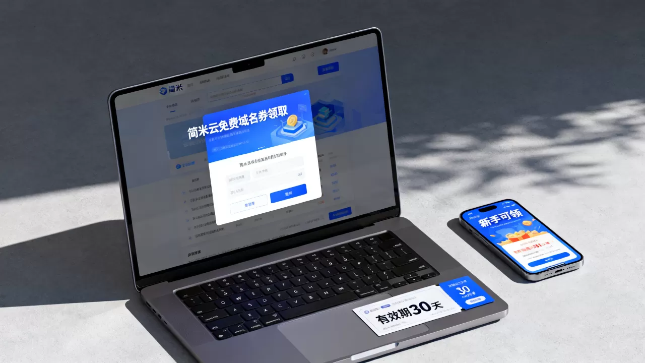 简米云免费域名券怎么领？新手能领吗？领了能用多久，简米云域名券领取期限多长？