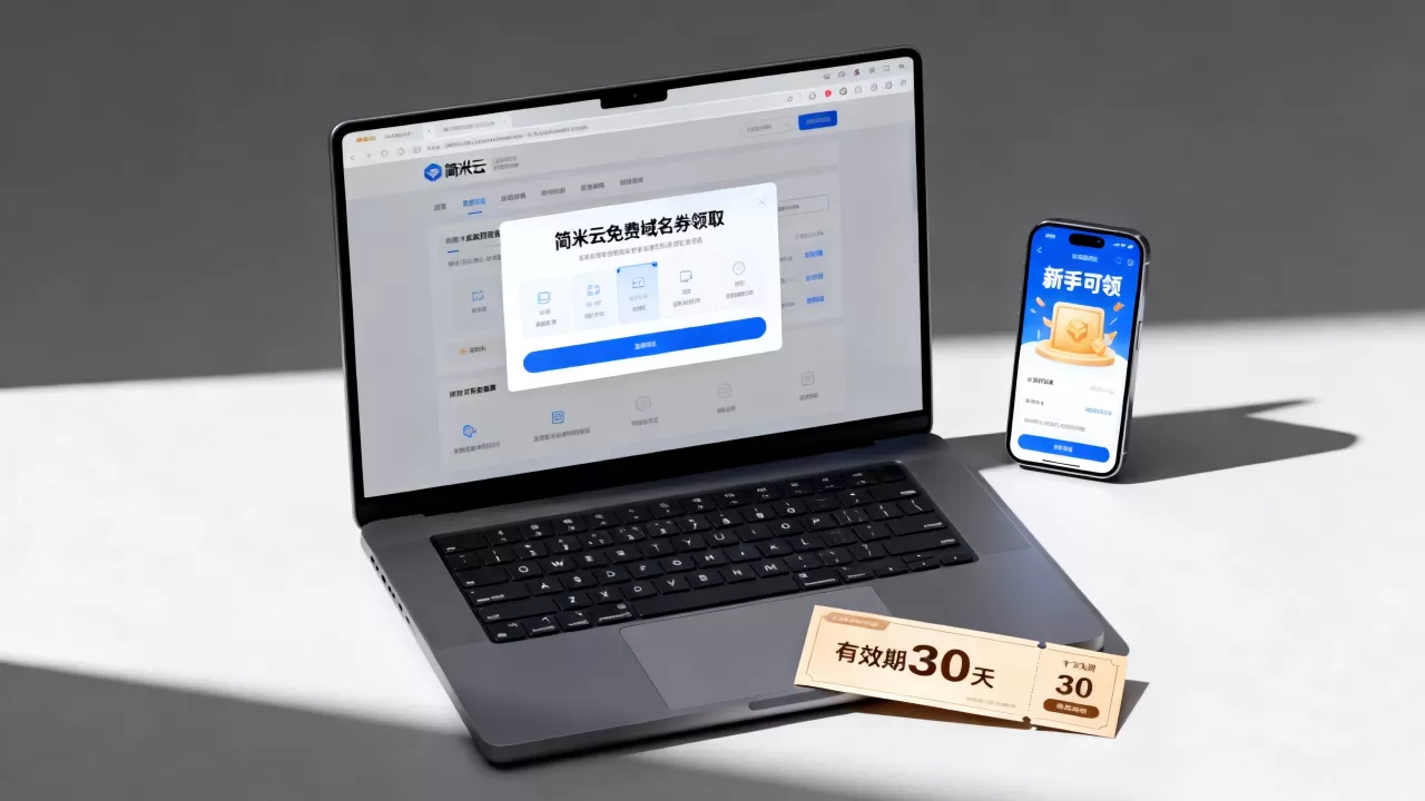 简米云免费域名券怎么领？新手能领吗？领了能用多久，简米云域名券领取期限多长？