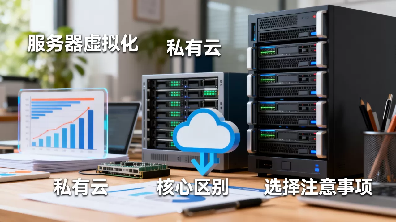 服务器虚拟化和私有云区别是什么？选择时该注意哪些问题？
