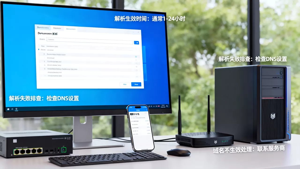简米云域名解析生效时间多久？解析失败怎么办？，域名解析不生效排查方法？