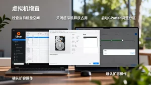 虚拟机安装Ubuntu时硬盘空间不足怎么办？如何扩容虚拟机磁盘，虚拟机扩容步骤详解