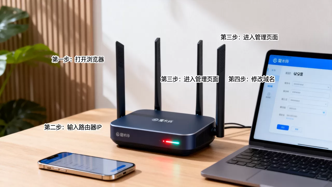 魔术家路由器域名怎么设置?新手必看指南,域名设置步骤 魔术家路由器域名怎么设置?新手必看指南,域名设置步骤