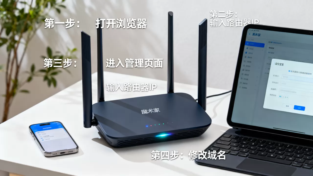 魔术家路由器域名怎么设置?新手必看指南,域名设置步骤 魔术家路由器域名怎么设置?新手必看指南,域名设置步骤