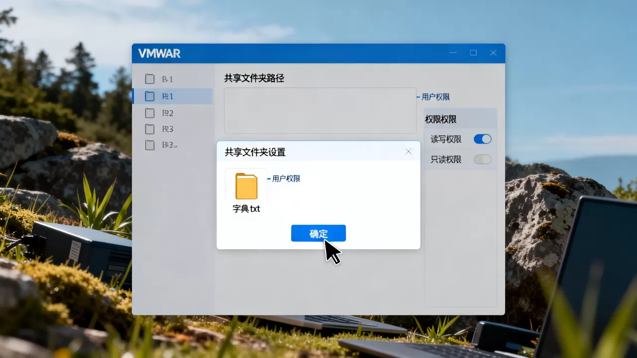 虚拟机里放字典,文件共享和权限怎么设置?VMware共享文件夹访问权限在哪调? 虚拟机里放字典,文件共享和权限怎么设置?VMware共享文件夹访问权限在哪调?