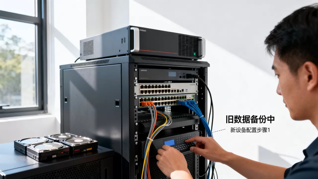服务器迁移后旧数据怎么备份？新设备配置怎么操作？，- 账号转移后旧服务器数据备份，新设备环境配置指南