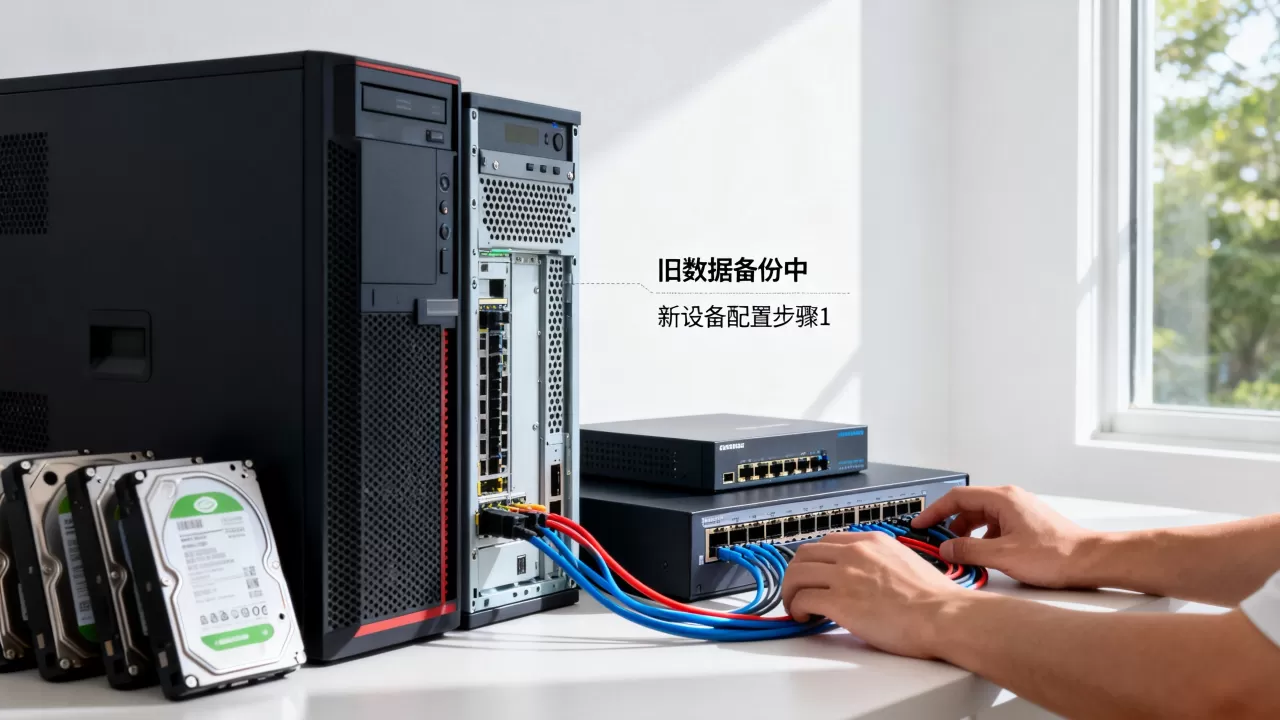 服务器迁移后旧数据怎么备份？新设备配置怎么操作？，- 账号转移后旧服务器数据备份，新设备环境配置指南