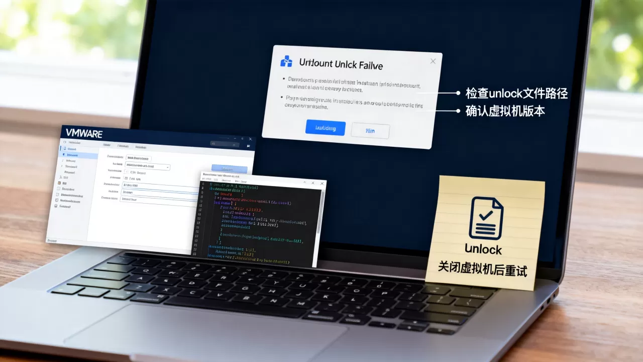 虚拟机安装unlock失败怎么办?详细步骤和解决方法,unlock失败怎么解决 虚拟机安装unlock失败怎么办?详细步骤和解决方法,unlock失败怎么解决