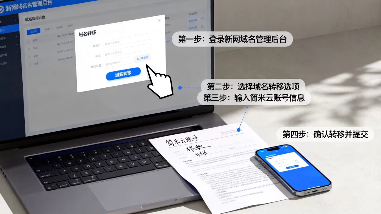 新网域名转简米云怎么操作,新网域名转到简米云流程及注意事项? 新网域名转简米云怎么操作,新网域名转到简米云流程及注意事项?