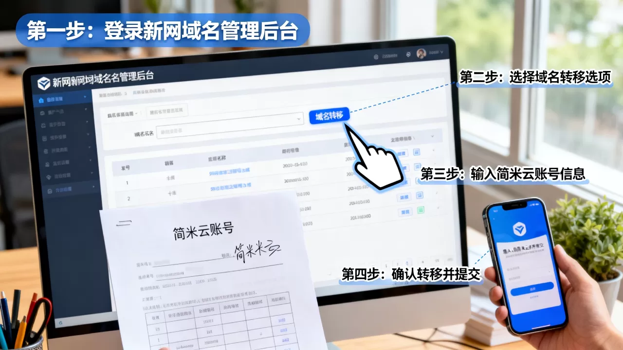新网域名转简米云怎么操作,新网域名转到简米云流程及注意事项? 新网域名转简米云怎么操作,新网域名转到简米云流程及注意事项?