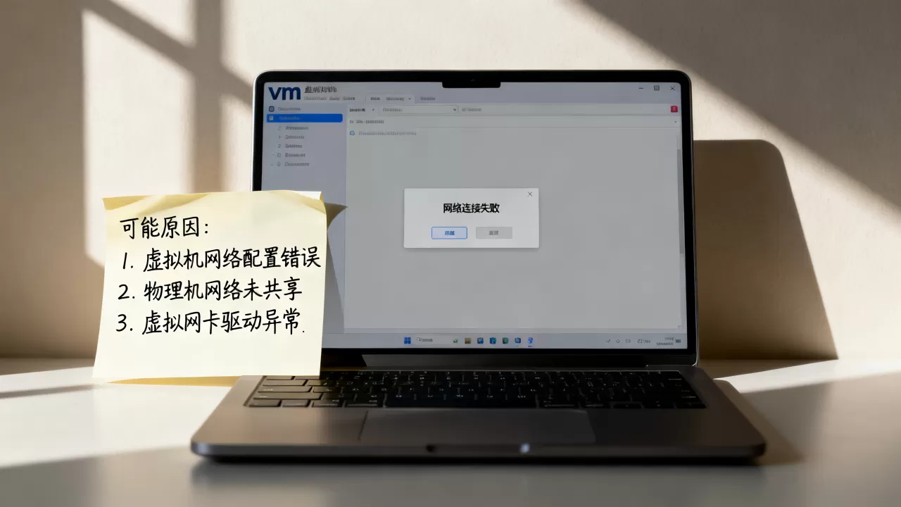 重启vm虚拟机后无法连接网络怎么办？原因是什么