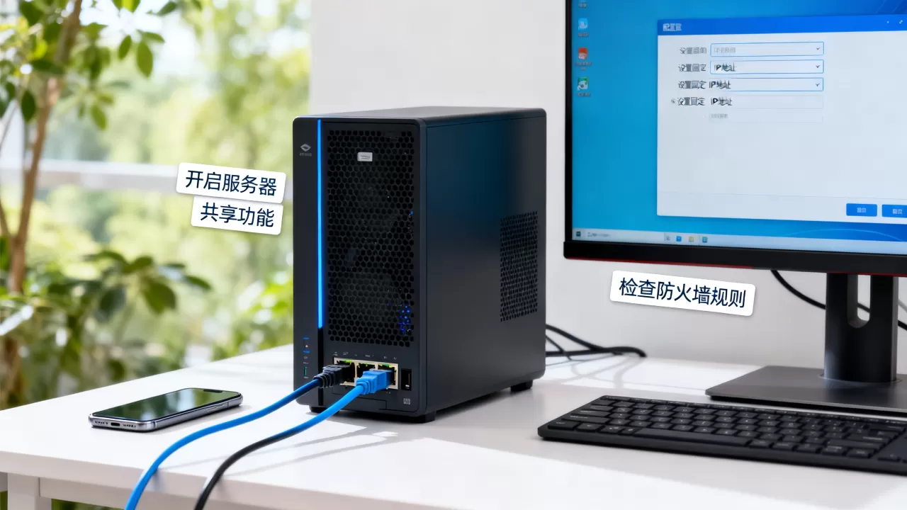服务器如何设置才能让局域网内其他设备访问到？，局域网内设备访问服务器配置技巧
