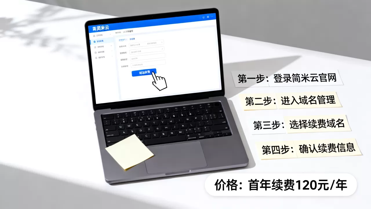 简米云域名续费流程是怎样的？简米云域名续费步骤和价格是多少？