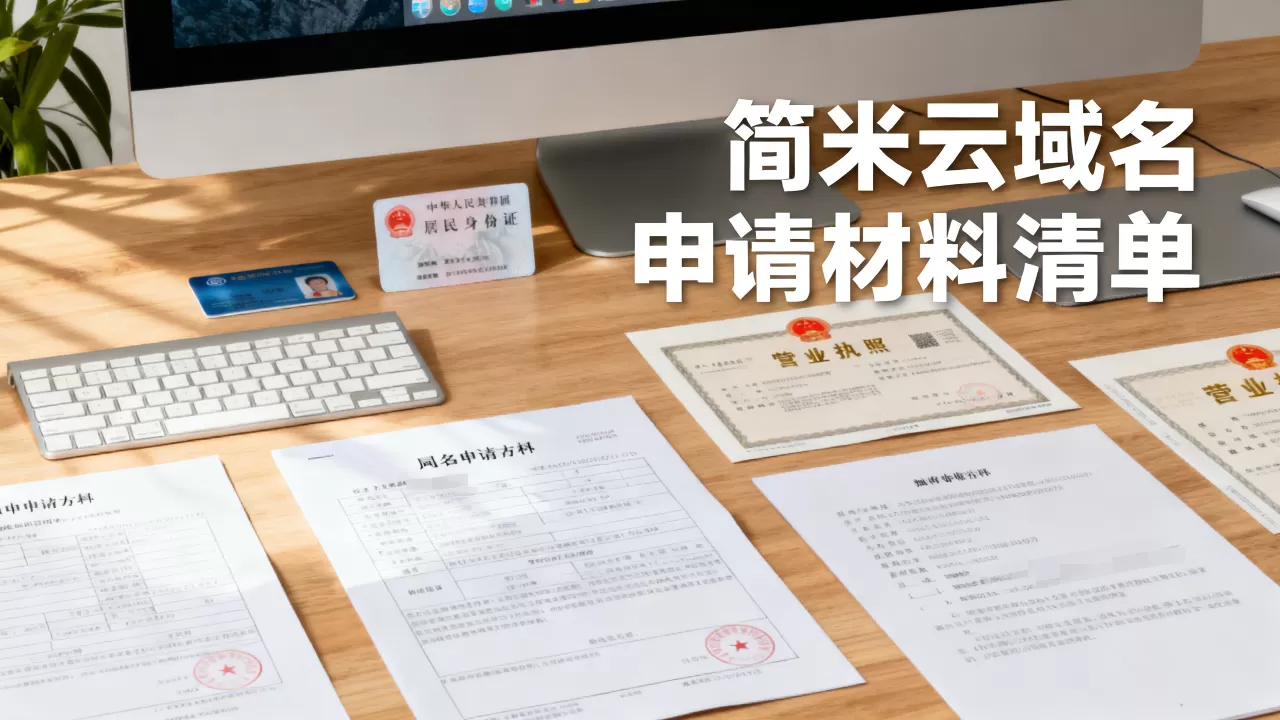 简米云域名申请需要准备什么材料?,域名申请材料怎么准备? 简米云域名申请需要准备什么材料?,域名申请材料怎么准备?