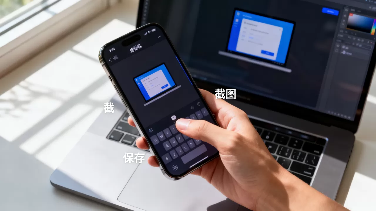 虚拟机截图出来了，如何保存到手机？，虚拟机截图保存本地方法