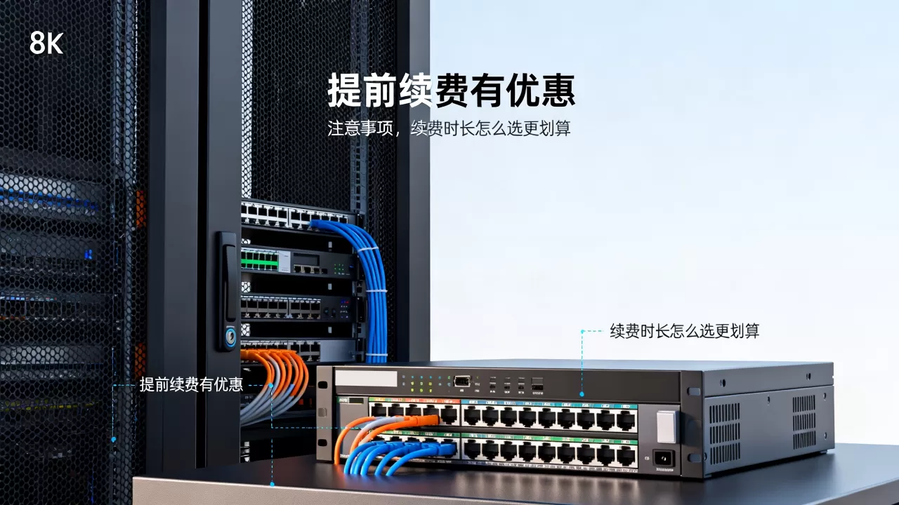 服务器能提前续费吗？提前续费有优惠或注意事项吗？续费时长怎么选更划算？