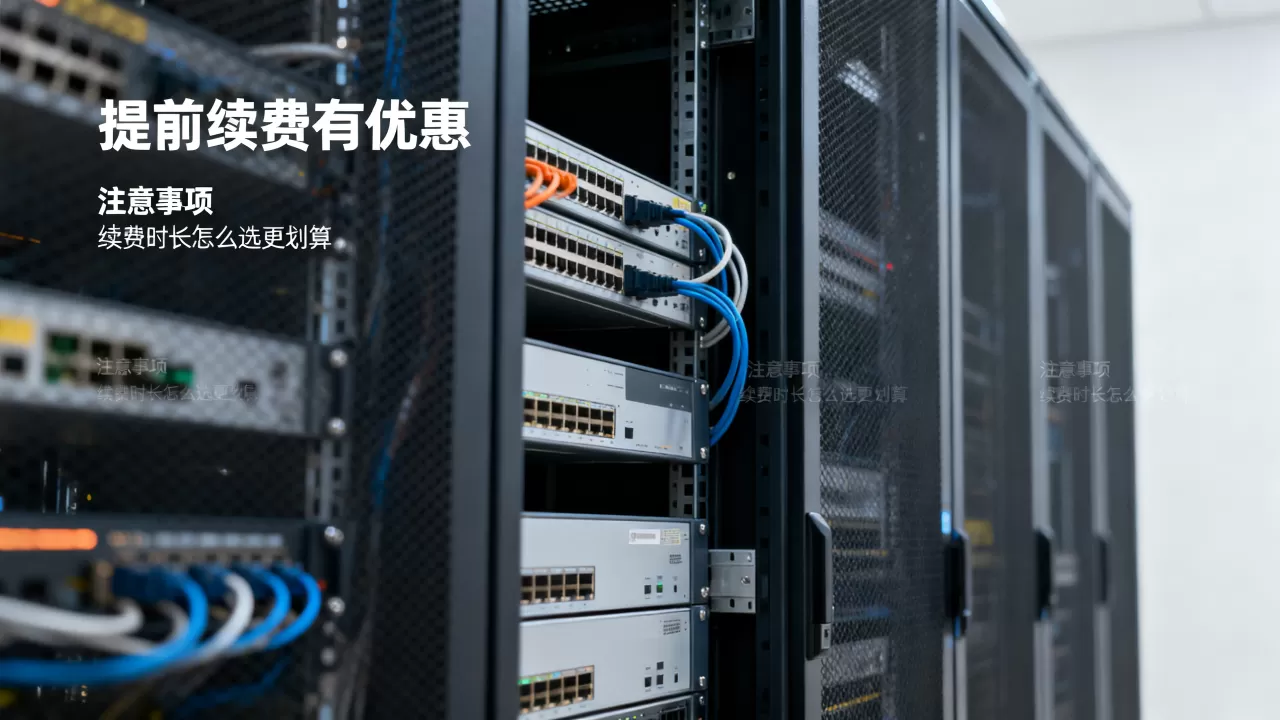 服务器能提前续费吗？提前续费有优惠或注意事项吗？续费时长怎么选更划算？