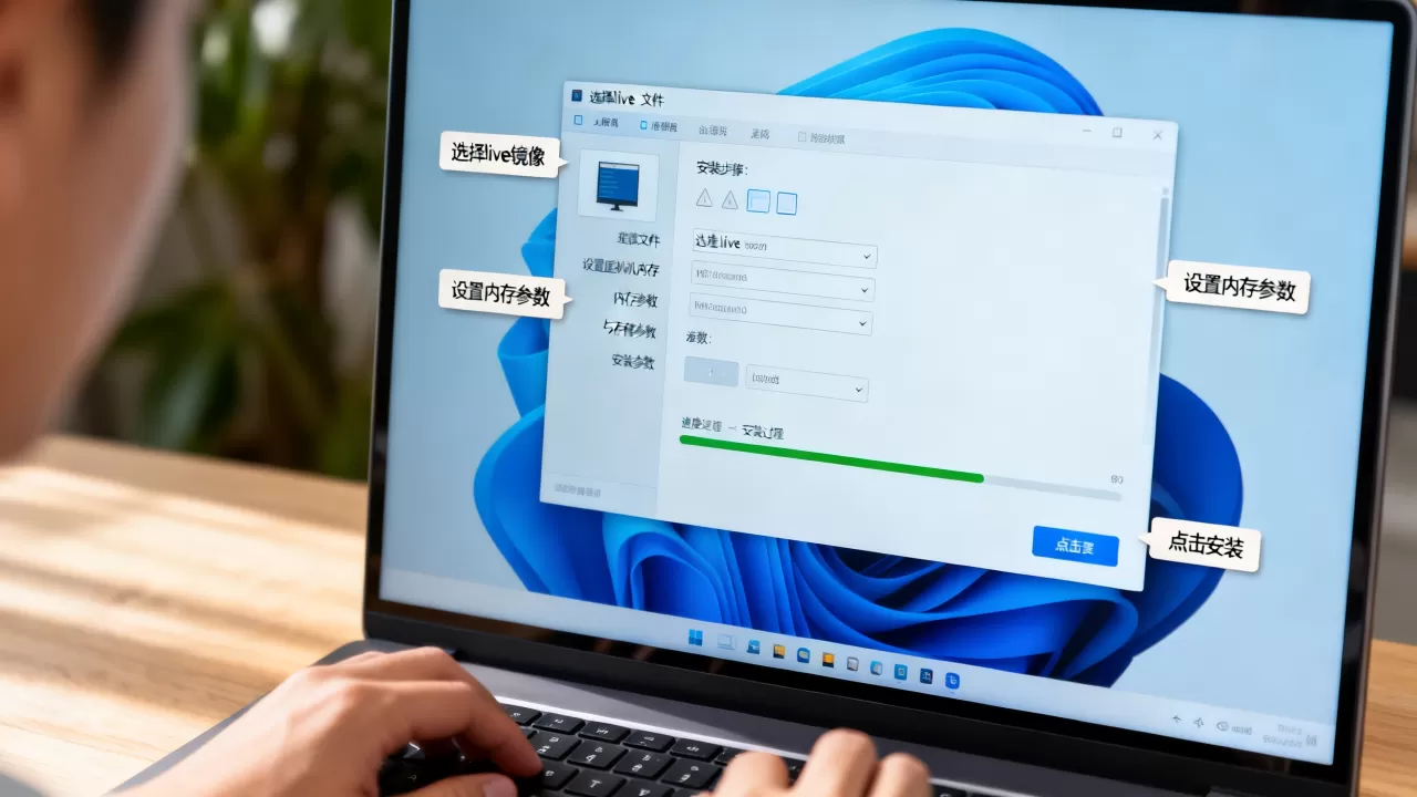 live安装虚拟机具体步骤如何？虚拟机安装live怎么操作？