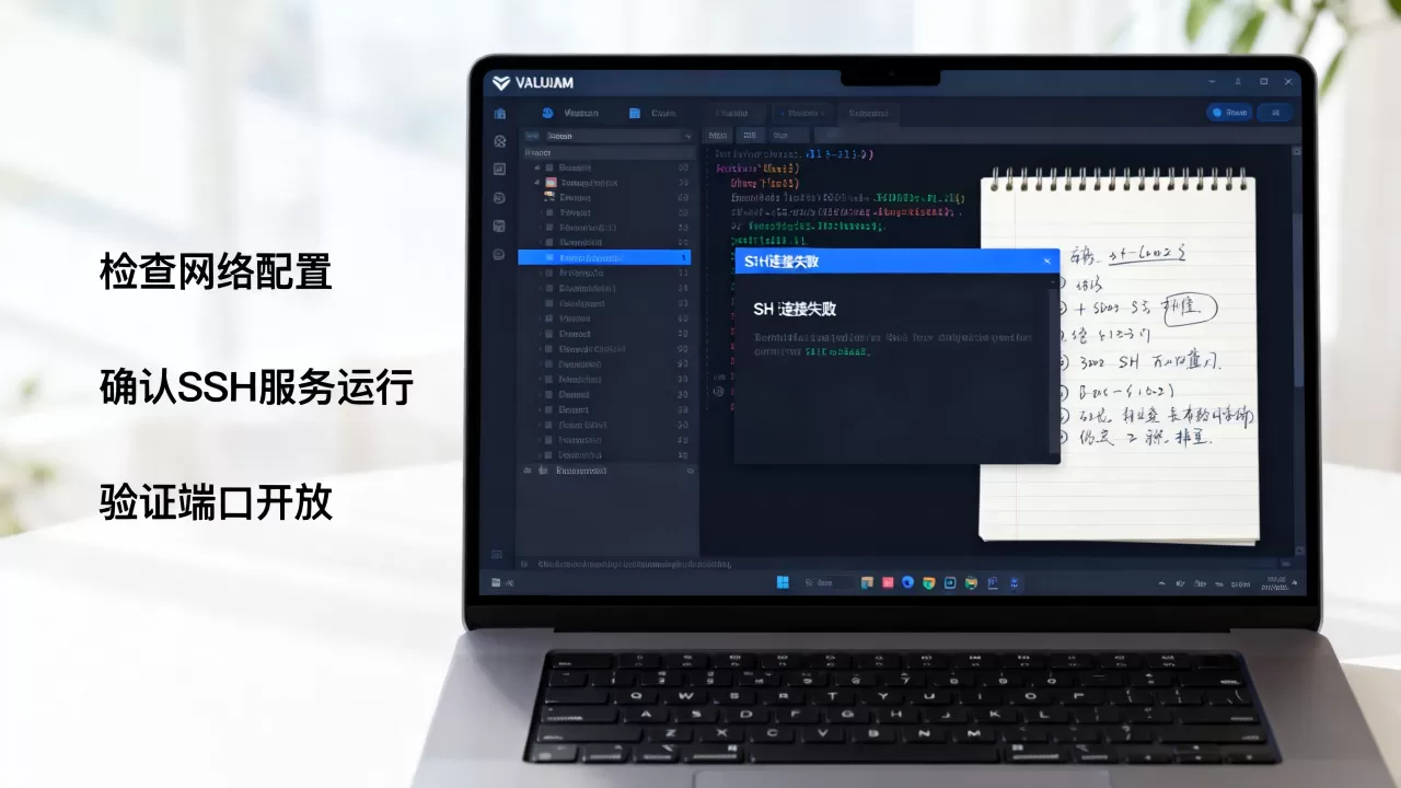 虚拟机配置SSH连接失败怎么办,无法远程登录排查步骤,详细解决方法 虚拟机配置SSH连接失败怎么办,无法远程登录排查步骤,详细解决方法
