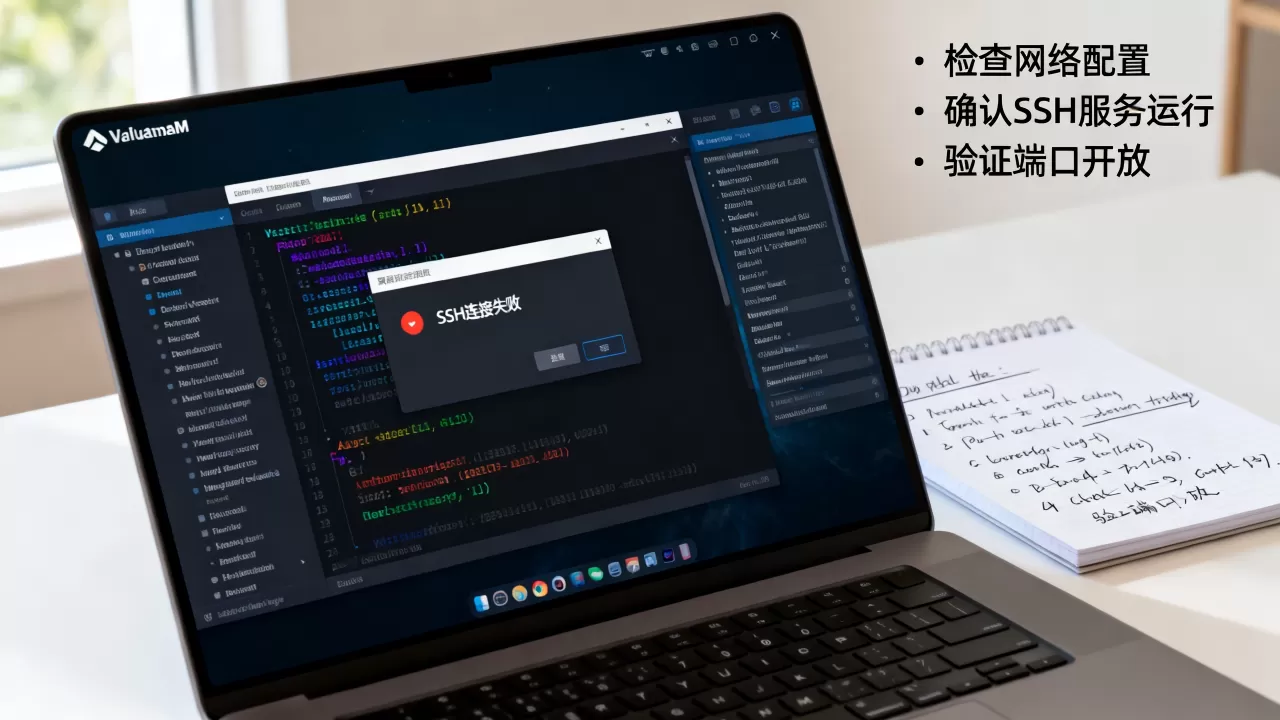 虚拟机配置SSH连接失败怎么办,无法远程登录排查步骤,详细解决方法 虚拟机配置SSH连接失败怎么办,无法远程登录排查步骤,详细解决方法