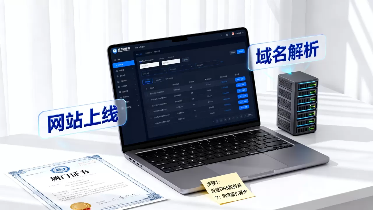 新申请的域名怎么使用？域名解析与网站上线步骤？