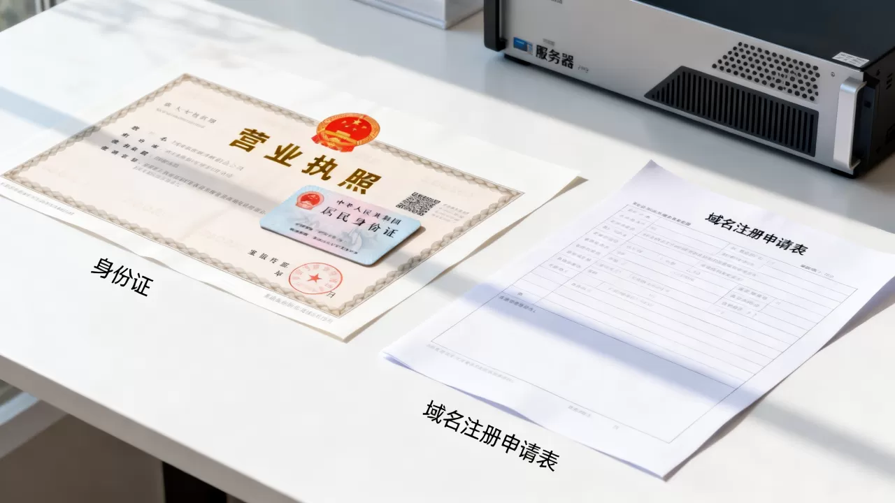 服务器注册域名需要准备什么材料？，需要哪些证件和手续？