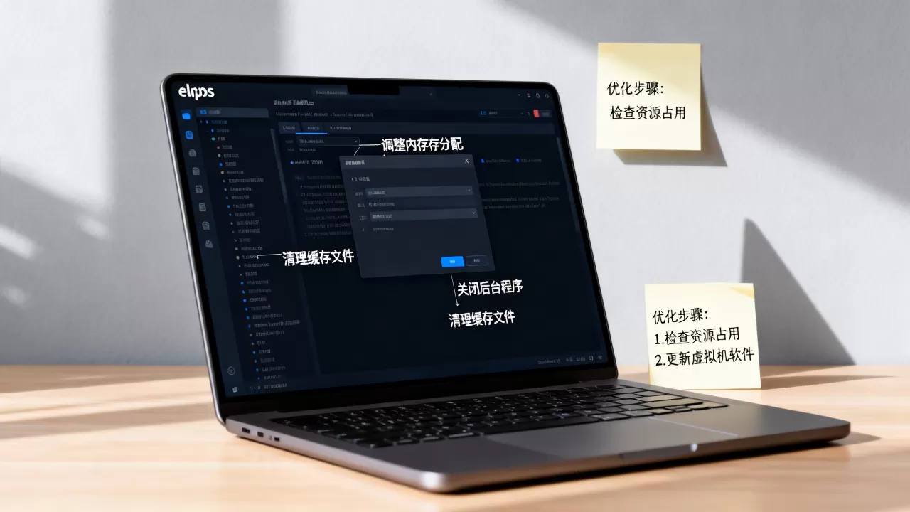 elipse虚拟机卡顿怎么办？elipse虚拟机运行缓慢如何优化？