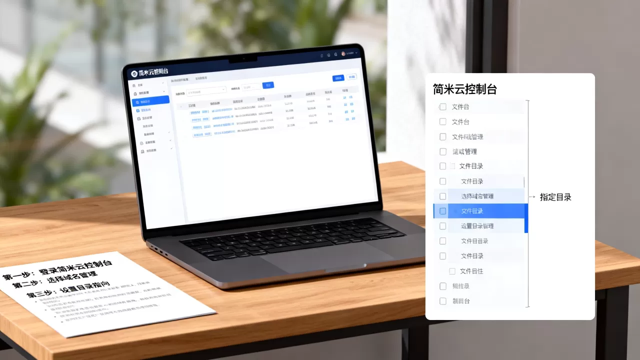 简米云域名如何正确指向指定目录？新手怎么操作