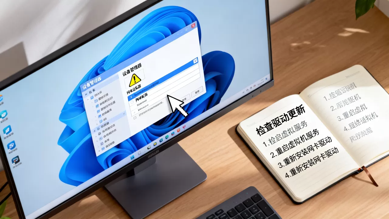 虚拟机网卡突然消失怎么办,虚拟机网卡不见了如何恢复? 虚拟机网卡突然消失怎么办,虚拟机网卡不见了如何恢复?