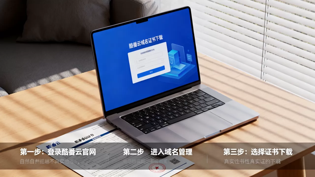 酷番云域名证书下载步骤是怎样的？，域名证书在哪里下载