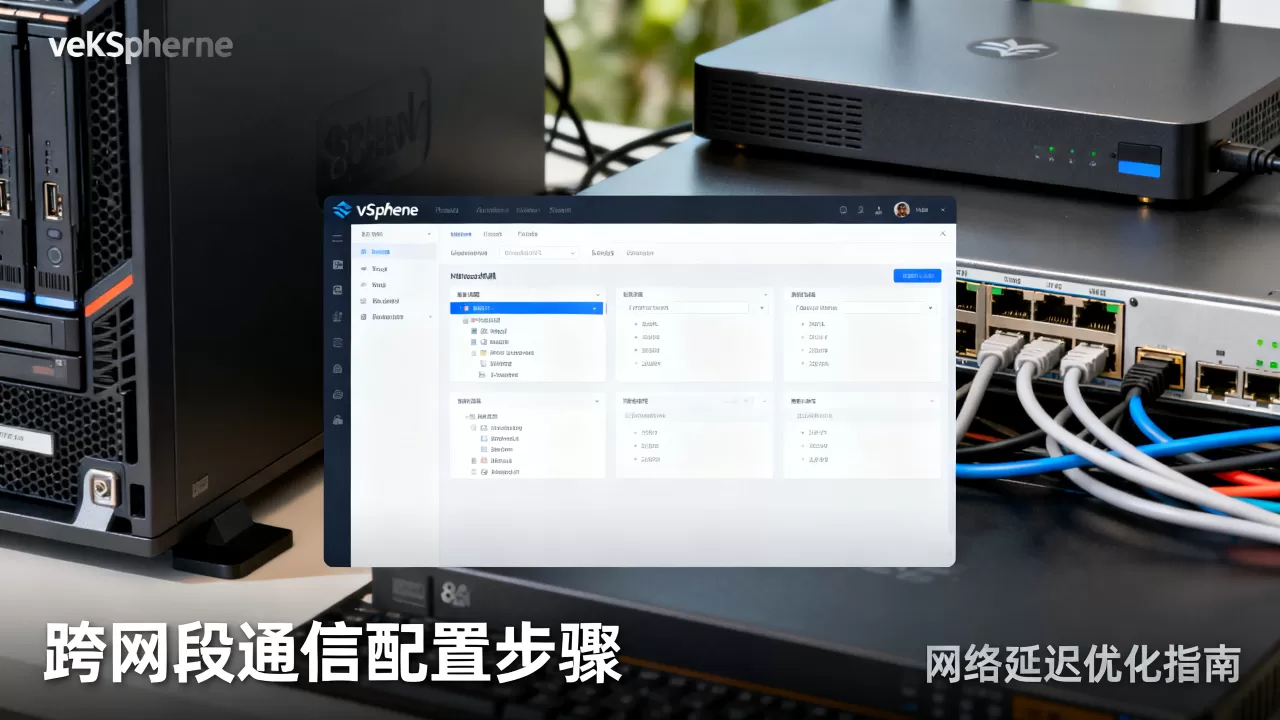 vSphere虚拟机互访慢?跨网段通信配置步骤详解,网络延迟优化指南 vSphere虚拟机互访慢?跨网段通信配置步骤详解,网络延迟优化指南