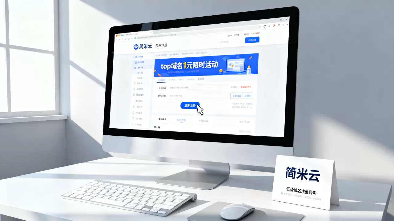简米云top域名1元是真的吗？怎么买，低价域名注册靠谱吗？