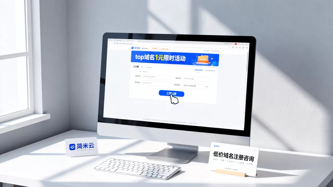 简米云top域名1元是真的吗？怎么买，低价域名注册靠谱吗？