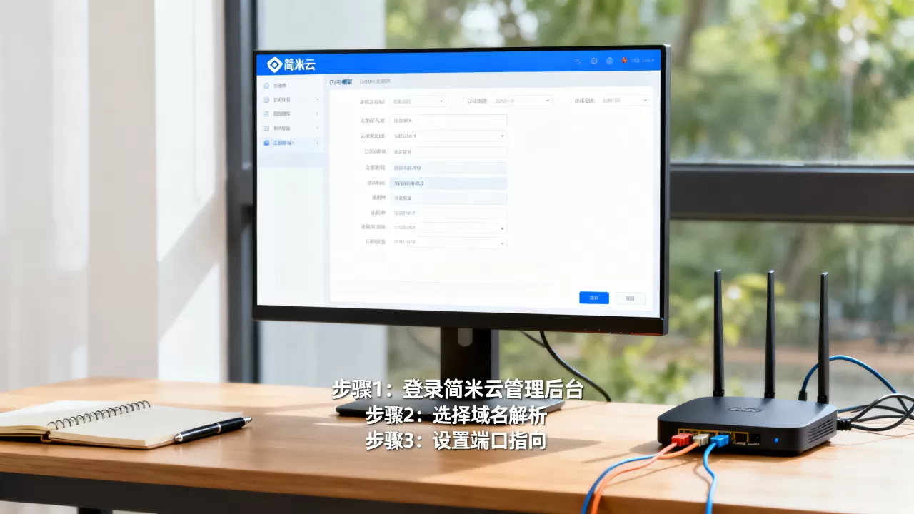 简米云域名如何正确指向指定端口？配置步骤有哪些？