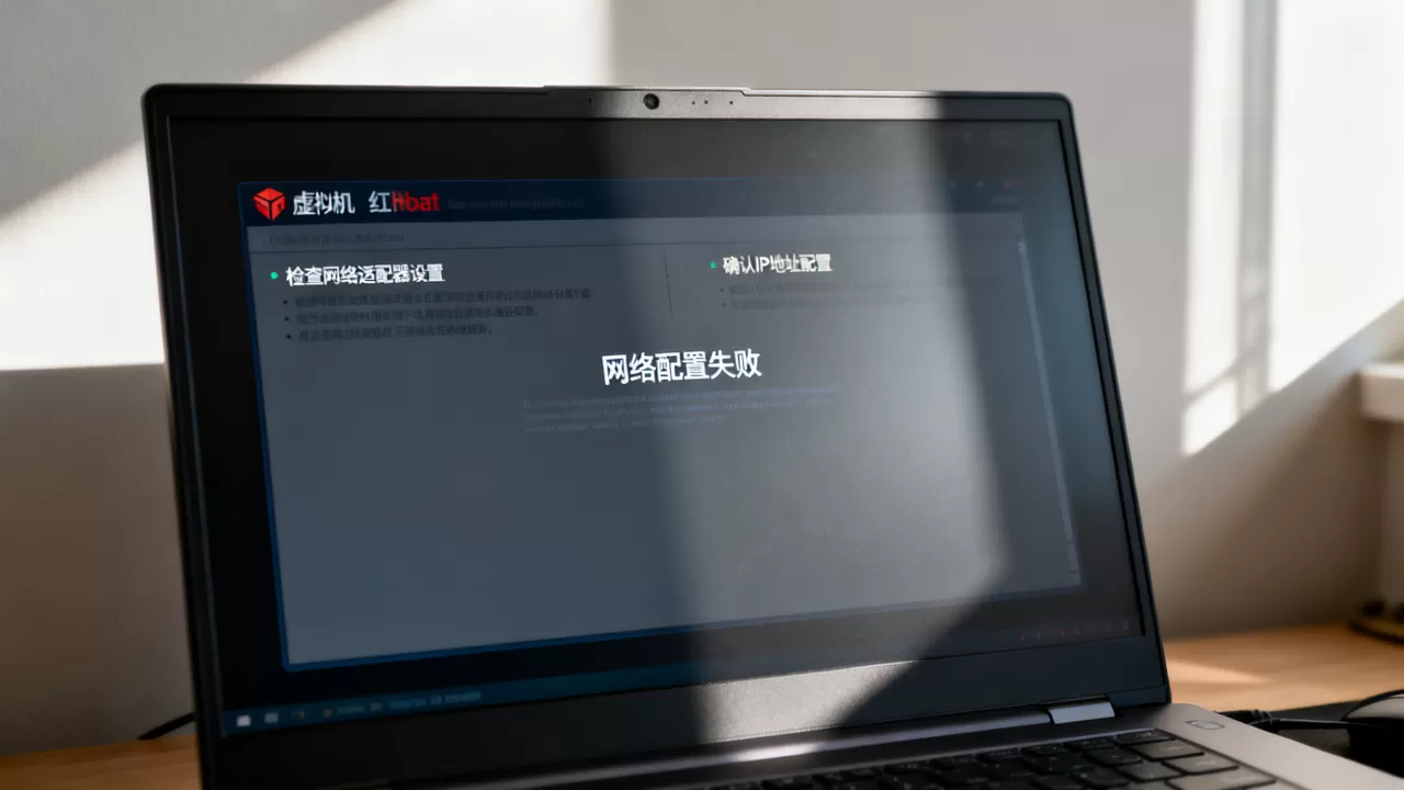 虚拟机创建红帽时，网络配置错误怎么办？虚拟机网络配置失败如何解决
