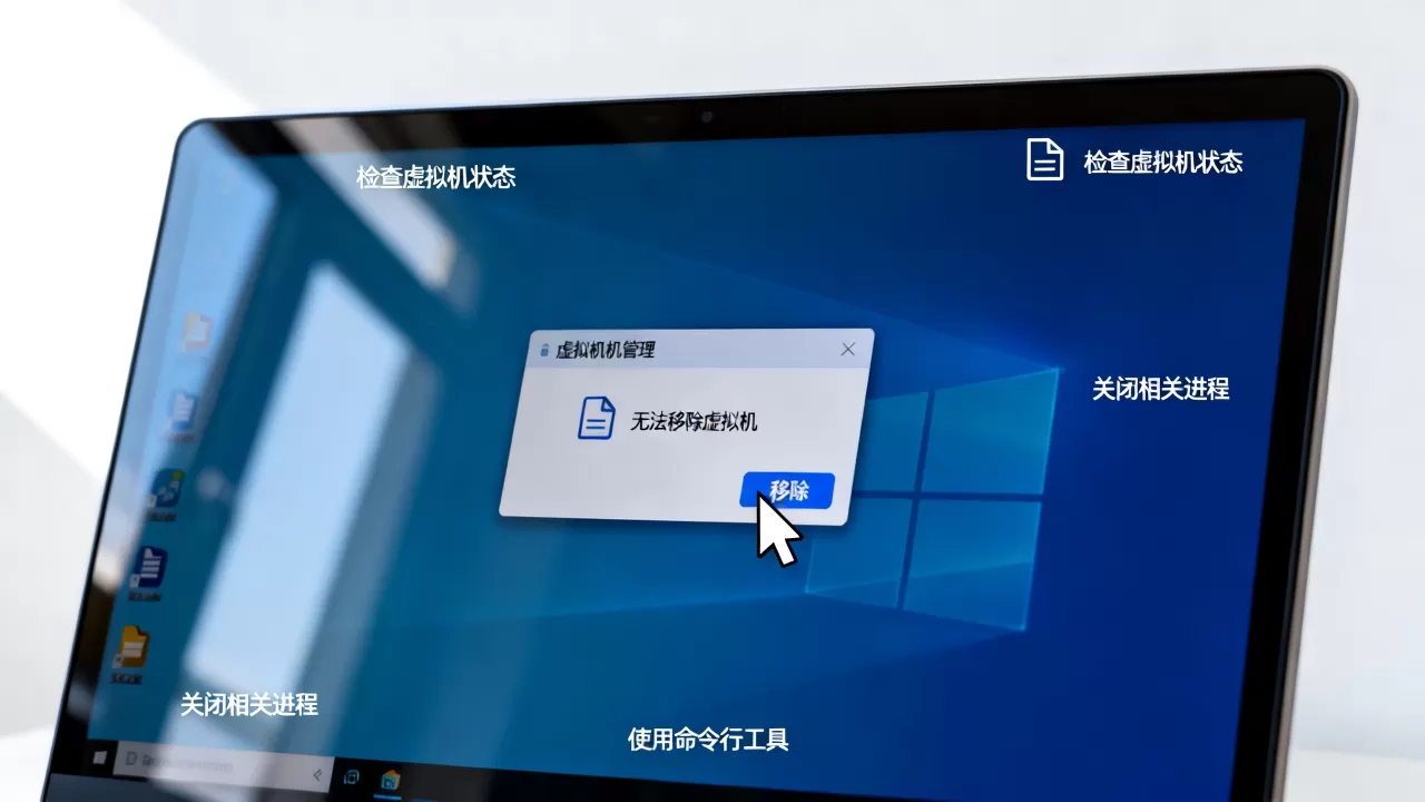 虚拟机无法移除怎么办？，虚拟机无法删除怎么解决