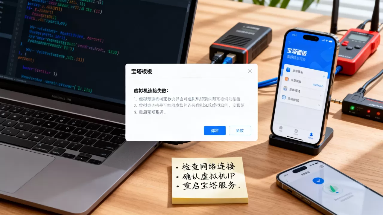 宝塔登录虚拟机时提示连接失败怎么办?,宝塔面板无法连接虚拟机解决方法 宝塔登录虚拟机时提示连接失败怎么办?,宝塔面板无法连接虚拟机解决方法