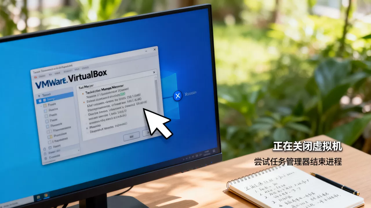 win关闭虚拟机没反应怎么办，虚拟机无法正常关闭怎么解决？