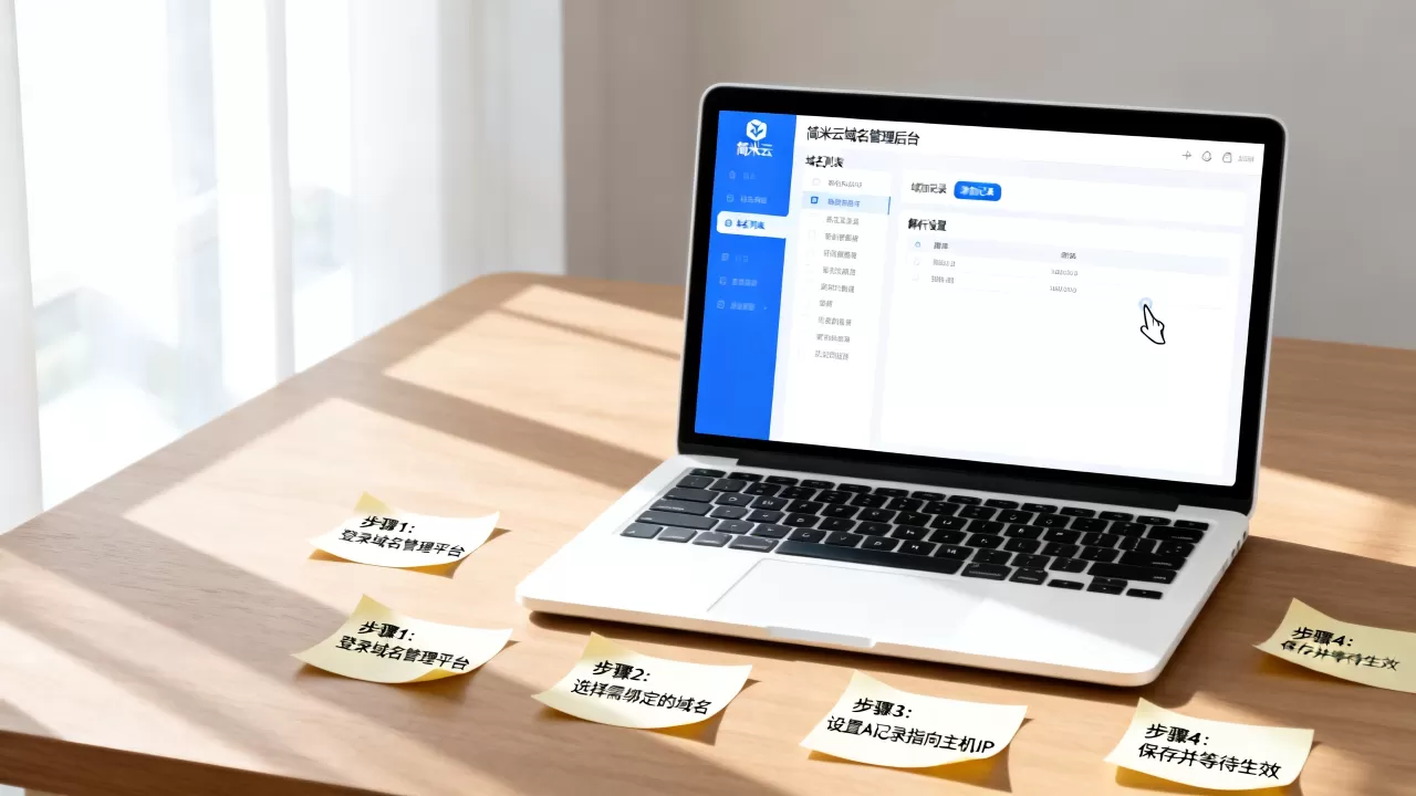 简米云域名怎么绑定主机?新手如何正确操作教程 简米云域名怎么绑定主机?新手如何正确操作教程