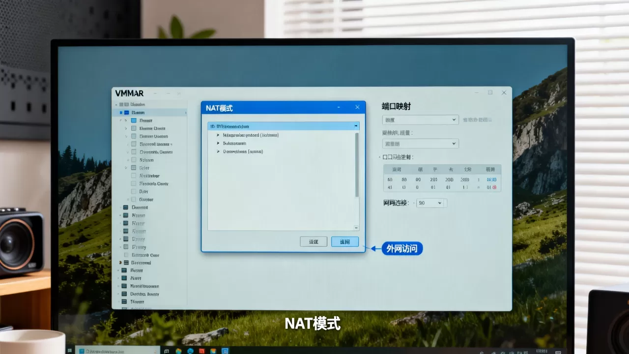 VMware虚拟机NAT模式下如何实现端口映射与外网访问，怎么配置？