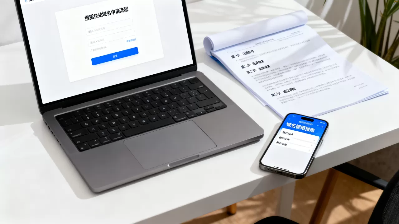 搜狐快站站点域名怎么申请与使用？，快站域名申请步骤有哪些？