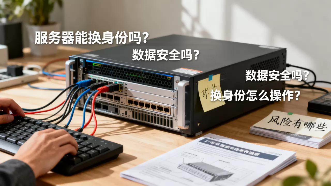 服务器能换身份吗？数据安全吗？，换身份怎么操作？风险有哪些