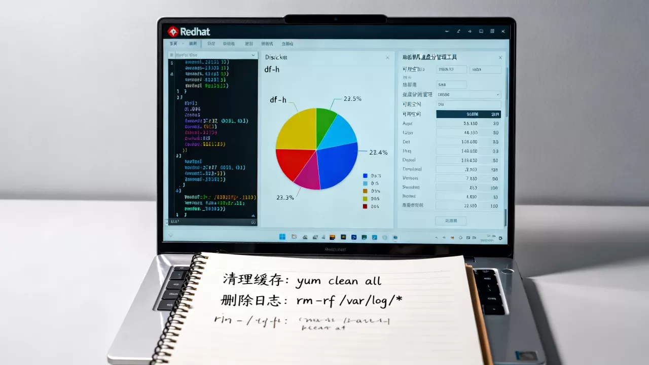 Redhat虚拟机如何彻底清理磁盘空间不残留？红帽虚拟机磁盘空间不足怎么清理