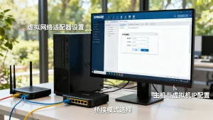 VM虚拟机虚拟网络如何配置实现主机与虚拟机互通，VMware虚拟机网络配置怎么让主机与虚拟机互通？