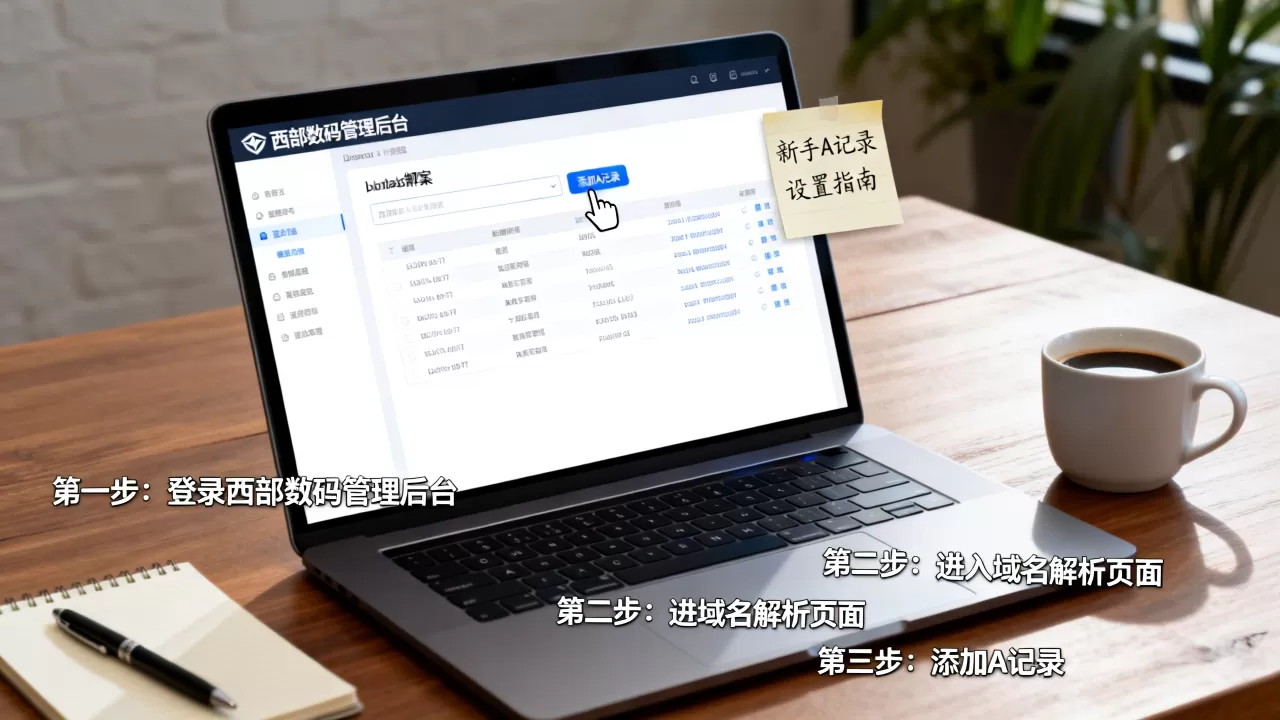 西部数码域名解析步骤是什么?新手如何快速设置A记录? 西部数码域名解析步骤是什么?新手如何快速设置A记录?